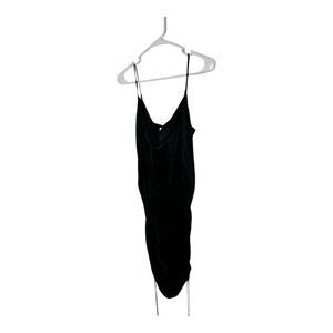 Wilfred Aritzia Only Ruched Black Slip Dress Size S Classic Spice Girls NWT Y2K